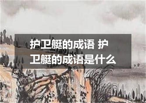 护卫艇的成语 护卫艇的成语是什么