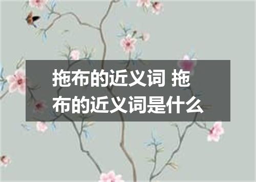 拖布的近义词 拖布的近义词是什么