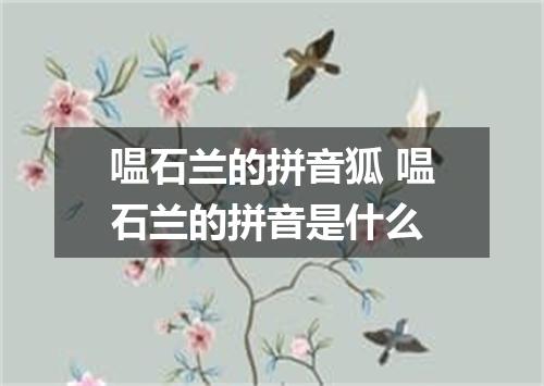 嗢石兰的拼音狐 嗢石兰的拼音是什么