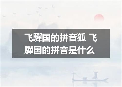 飞驒国的拼音狐 飞驒国的拼音是什么