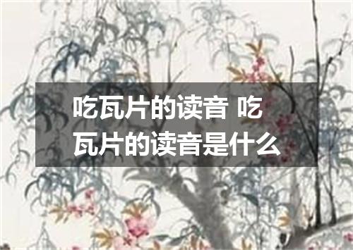 吃瓦片的读音 吃瓦片的读音是什么