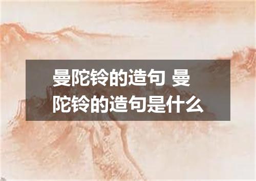 曼陀铃的造句 曼陀铃的造句是什么