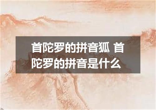 首陀罗的拼音狐 首陀罗的拼音是什么