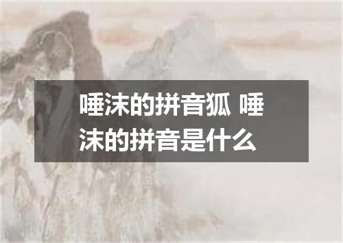 唾沫的拼音狐 唾沫的拼音是什么