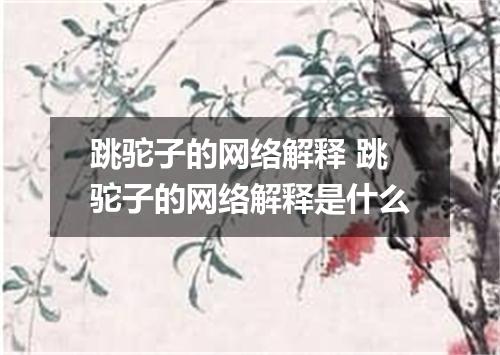 跳驼子的网络解释 跳驼子的网络解释是什么