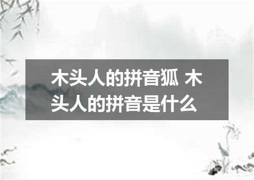 木头人的拼音狐 木头人的拼音是什么