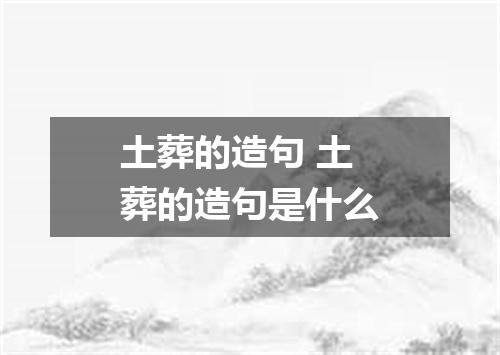 土葬的造句 土葬的造句是什么