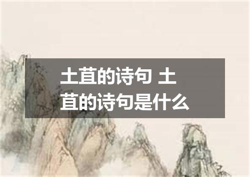 土苴的诗句 土苴的诗句是什么