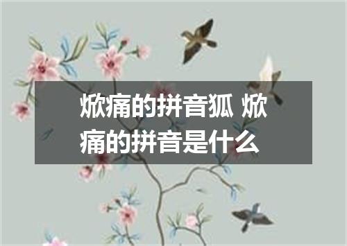焮痛的拼音狐 焮痛的拼音是什么