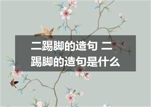 二踢脚的造句 二踢脚的造句是什么