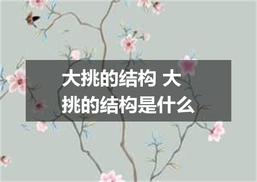 大挑的结构 大挑的结构是什么