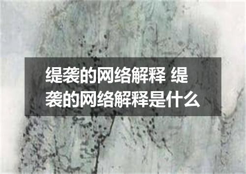 缇袭的网络解释 缇袭的网络解释是什么