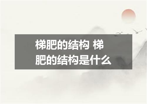 梯肥的结构 梯肥的结构是什么