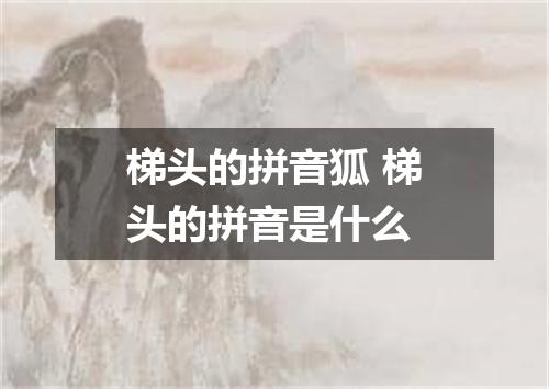 梯头的拼音狐 梯头的拼音是什么