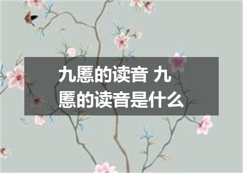 九慝的读音 九慝的读音是什么