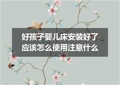 好孩子婴儿床安装好了应该怎么使用注意什么