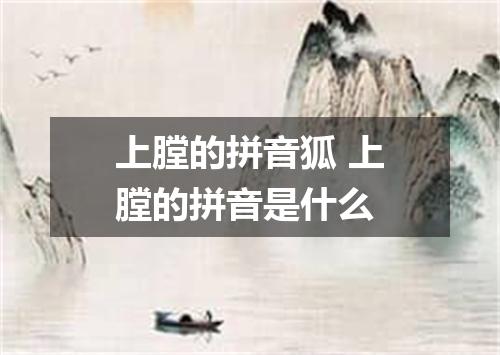 上膛的拼音狐 上膛的拼音是什么