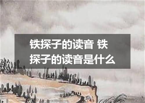铁探子的读音 铁探子的读音是什么