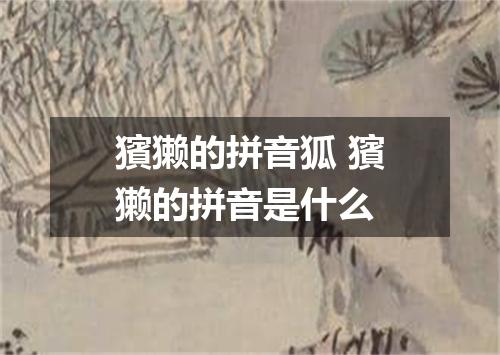 獱獭的拼音狐 獱獭的拼音是什么