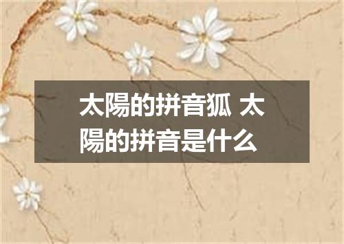 太陽的拼音狐 太陽的拼音是什么