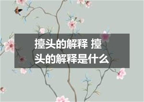 擡头的解释 擡头的解释是什么