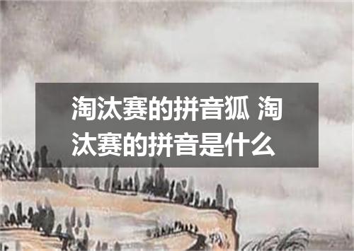 淘汰赛的拼音狐 淘汰赛的拼音是什么