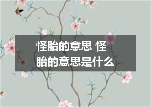 怪胎的意思 怪胎的意思是什么
