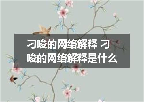 刁唆的网络解释 刁唆的网络解释是什么