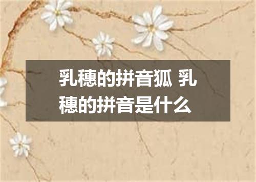 乳穗的拼音狐 乳穗的拼音是什么