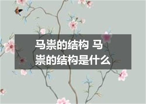 马祟的结构 马祟的结构是什么
