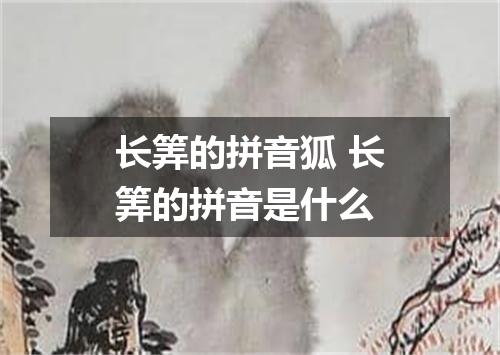 长筭的拼音狐 长筭的拼音是什么