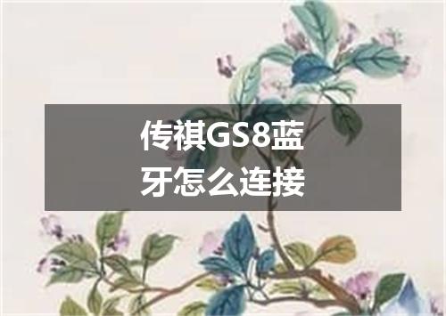 传祺GS8蓝牙怎么连接