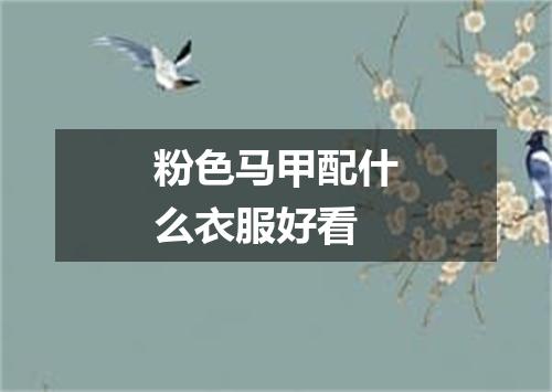粉色马甲配什么衣服好看