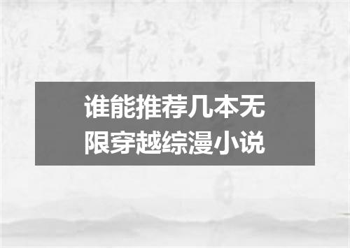 谁能推荐几本无限穿越综漫小说