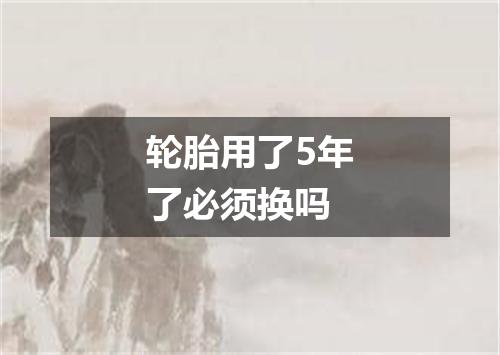 轮胎用了5年了必须换吗