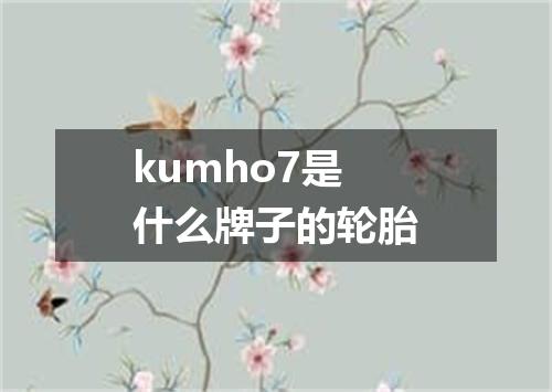kumho7是什么牌子的轮胎