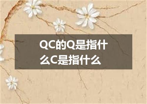QC的Q是指什么C是指什么