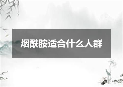 烟酰胺适合什么人群