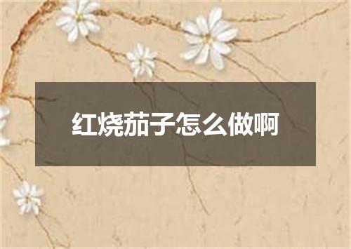 红烧茄子怎么做啊