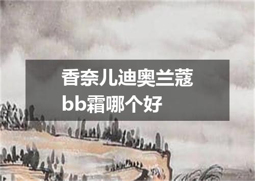 香奈儿迪奥兰蔻bb霜哪个好