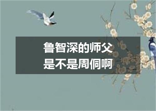 鲁智深的师父是不是周侗啊