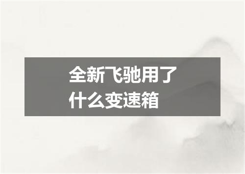 全新飞驰用了什么变速箱