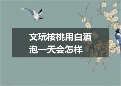 文玩核桃用白酒泡一天会怎样