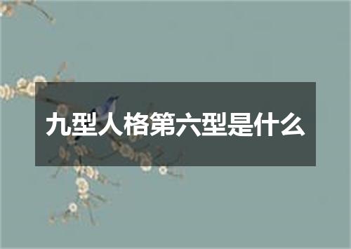 九型人格第六型是什么