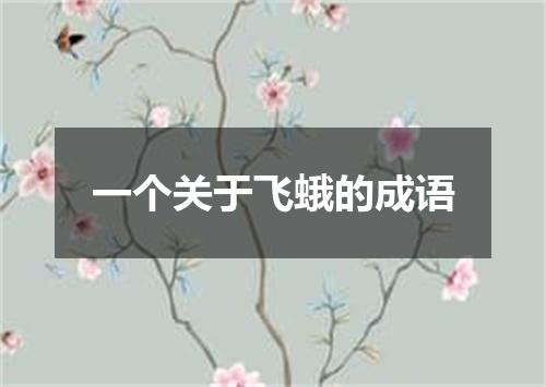 一个关于飞蛾的成语