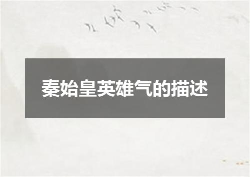 秦始皇英雄气的描述