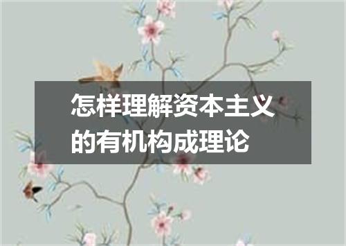 怎样理解资本主义的有机构成理论