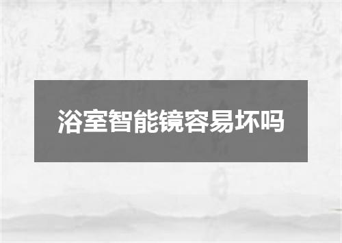 浴室智能镜容易坏吗