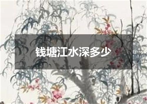 钱塘江水深多少