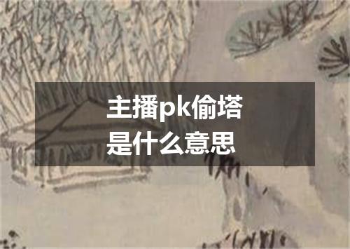 主播pk偷塔是什么意思